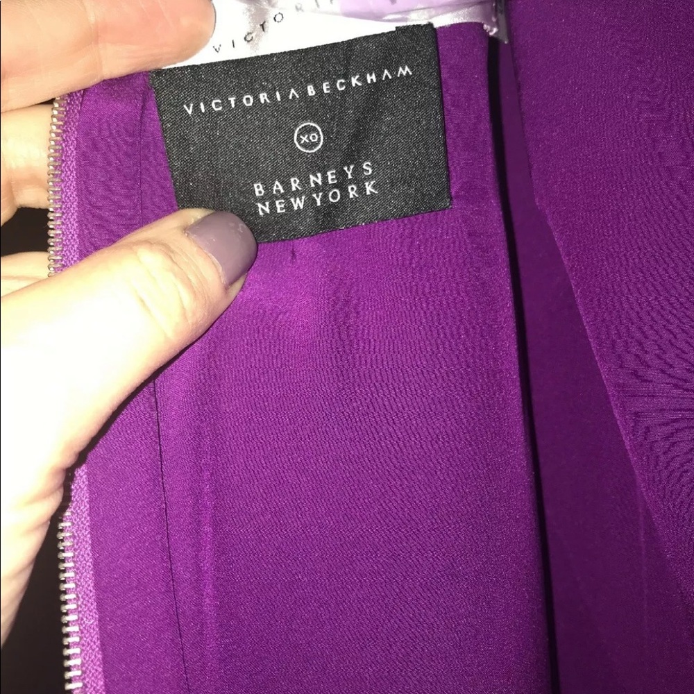 Victoria Beckham 4 purple one strap dress violet. Beautiful color. - Picture 2 of 7